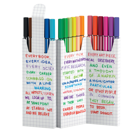 Pennarelli Stabilo Pen 68 astuccio ZigZag – tratto 1 mm – conf. 18 colori assortiti – 6818/8