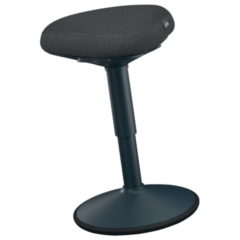 Sgabello Active Comfort da seduta ergonomico Leitz Ergo grigio scuro – 370x460x377 mm – 65440089