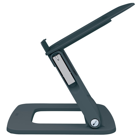 Supporto Ergo per Laptop Multi-angolo con 80% plastica riciclata Leitz Ergo grigio scuro – 258x45x253 mm – 64240089