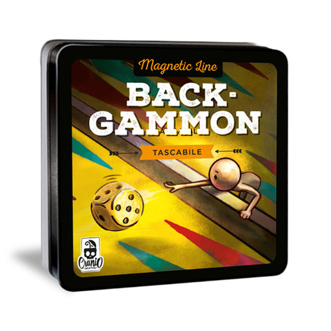 Gioco tascabile Cranio Creations Magnetic Line – Backgammon età 5+ 2 giocatori – CC353
