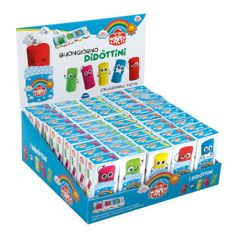 Espositore 50 Didò Didottini pasta modellabile 5 colori assortiti F363500
