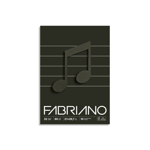 Quaderno musica punto metallico Fabriano A4 – 32 fogli 19100768