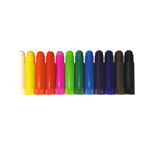 Tempera solida in stick Deco conf. 12 pezzi in colori assortiti 12931