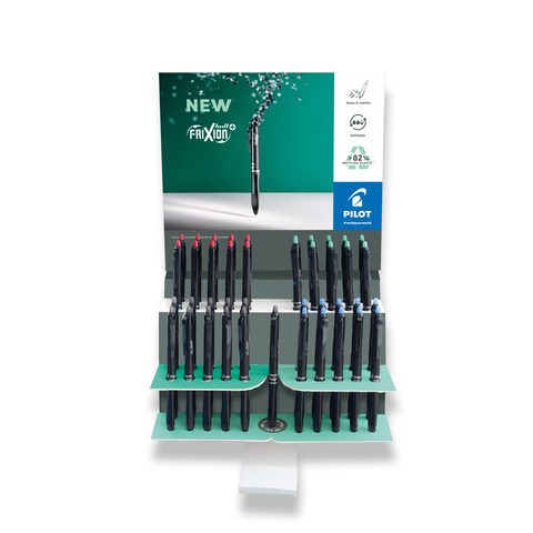 Espositore 40 penne a scatto cancellabili Pilot Frixion Ball+ punta 0,7 mm + 1 tester colori assortiti –