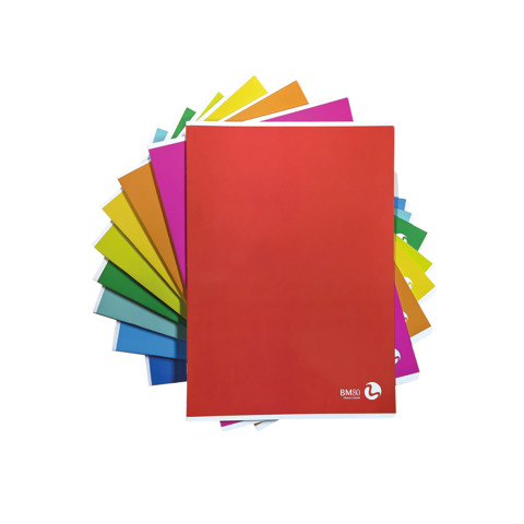 Maxi quaderno BM Arti Grafiche Be More Color Basic A4 – 80 g/m² – 20+1 ff – B – assortiti – conf. 10 pezzi – 0110601