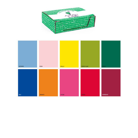 Carta regalo Kartos Kraft Everyday 70×100 cm – conf. da 100 fogli in colori assortiti – 18017