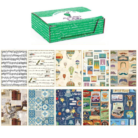 Carta regalo Kartos linea Maschile 70×100 cm – conf. da 100 fogli in soggetti assortiti – 18348