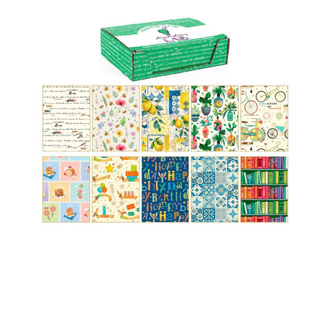 Carta regalo Kartos linea Fantasy 2 70×100 cm – conf. da 100 fogli in soggetti assortiti – 18339