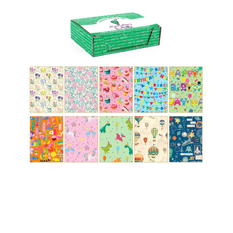 Carta regalo Kartos linea Fantasy Mix 70×100 cm – conf. da 100 fogli in soggetti assortiti – 18344