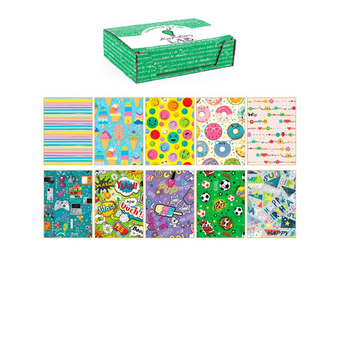 Carta regalo Kartos linea Teenagers 70×100 cm – conf. da 100 fogli in soggetti assortiti – 18341