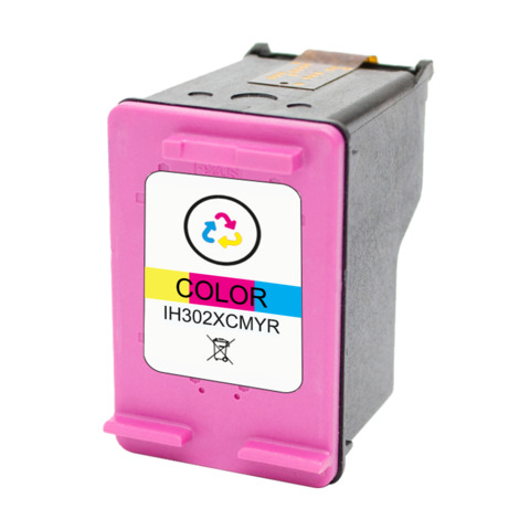 Cartuccia Aster compatibile HP 302XL Tricolore – F6U67AE – ciano/magenta/giallo – IH302XCMYR