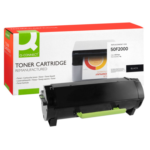 Toner Q-Connect rigenerato Lexmark 50F2000 nero – KF16881