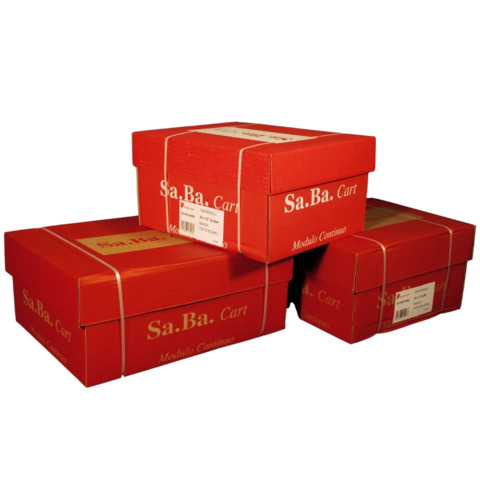 Moduli continui in carta bianca Sabacart 24×12” 60 g/m² piste staccabili – conf. 2000 fogli – S01240126000