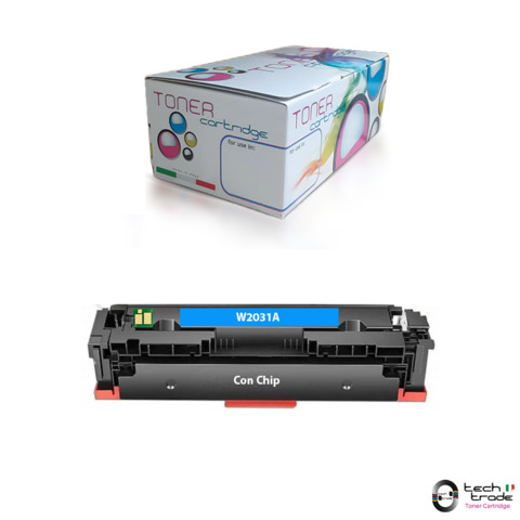Toner Tech Trade rigenerato HP 415A – W2031A ciano – TTPHPW2031A-CHIP