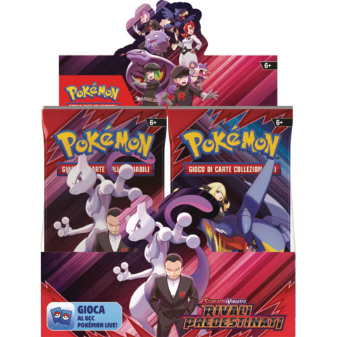 Espositore 36 buste da 10 carte (IT) Pokémon Scarlatto e Violetto – Rivali Predestinati – PK10559-I