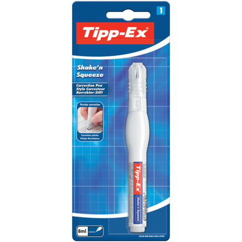 Correttore liquido a penna Tipp-Ex Shake ‘N Squeeze 8 ml in blister da 1 pezzo 8022923
