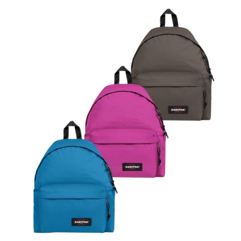 Set 6 zaini Eastpak Padded Pak’r® 24 L 2 Voltaic Blue, 2 Silent Stone, 2 Tropical Pink