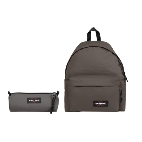 Set 2 zaini + 2 astucci Eastpak Padded Pak’r® e Benchmark Single Silent Stone