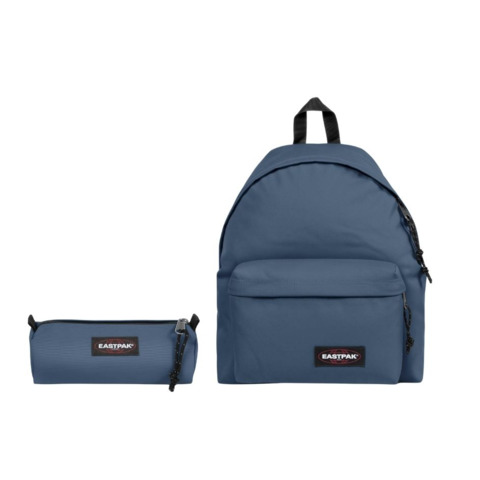 Set 2 zaini + 2 astucci Eastpak Padded Pak’r® e Benchmark Single Bouncing Blue