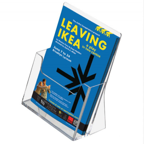 Porta brochure da banco Tecnostyl per uso interno trasparente – A4 verticale – LH001/MT