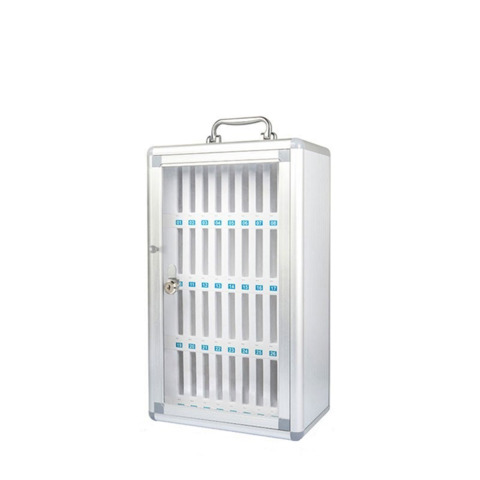 Armadietto portacellulari da 36 posti in alluminio Iternet con serratura 29x19x50 cm – 3449