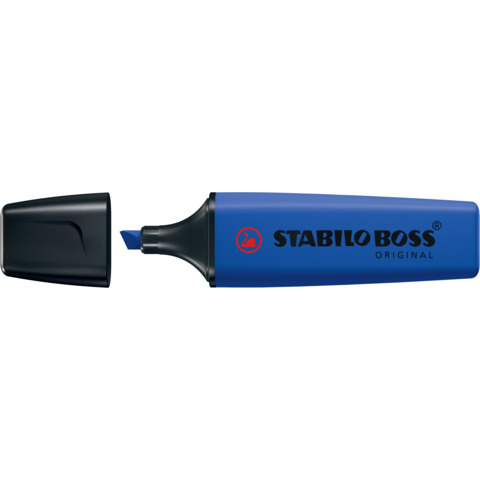Evidenziatori Stabilo Boss Nature Colors Wildflowers Edition 2-5 mm  – conf. 10 pezzi – blu elettrico – 70/132