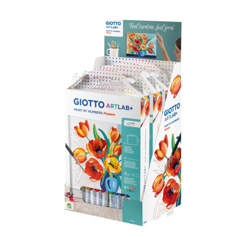 Set Giotto Art Lab Paint By Numbers colora con i numeri – fiori – F582600