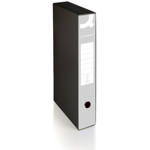 Registratore protocollo con custodia Q-Connect dorso 5 cm – 28,5×35 cm – grigio – 0201041/PM.GR