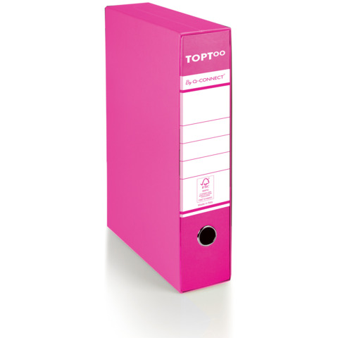 Registratore protocollo con custodia TOPToo by Q-Connect dorso 5 cm – 28,5×35 cm – magenta – 0201042/PM.CL