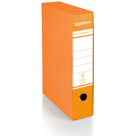 Registratore commerciale con custodia TOPToo by Q-Connect dorso 5 cm – 28,5×32 cm – arancio – 0201042/QM.AR