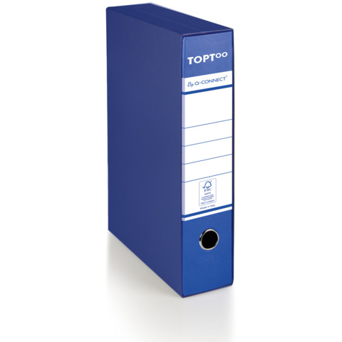 Registratore commerciale con custodia TOPToo by Q-Connect dorso 5 cm – 28,5×32 cm – blu – 0201042/QM.BS