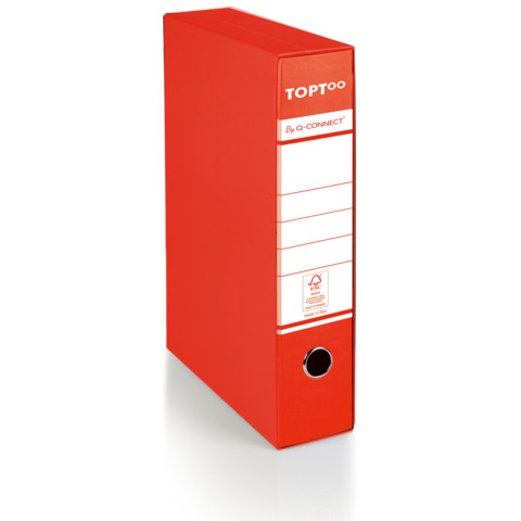 Registratore commerciale con custodia TOPToo by Q-Connect dorso 5 cm – 28,5×32 cm – rosso – 0201042/QM.RO