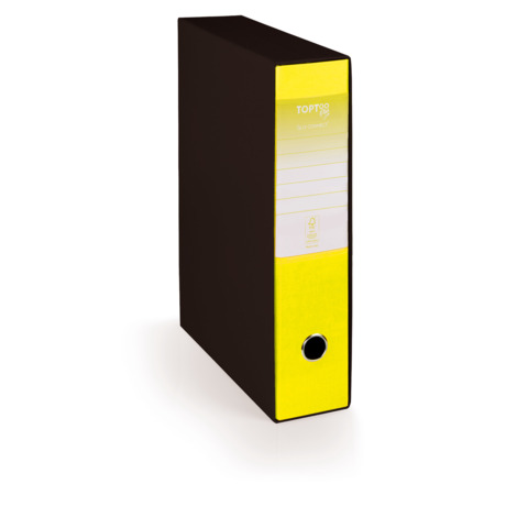 Registratore protocollo con custodia TOPToo Plus by Q-Connect dorso 5 cm – 28,5×35 cm – giallo – 0201043/PM.GS