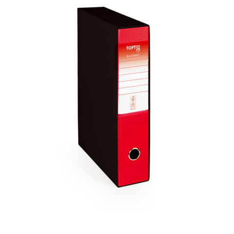 Registratore protocollo con custodia TOPToo Plus by Q-Connect dorso 5 cm – 28,5×35 cm – rosso – 0201043/PM.RO