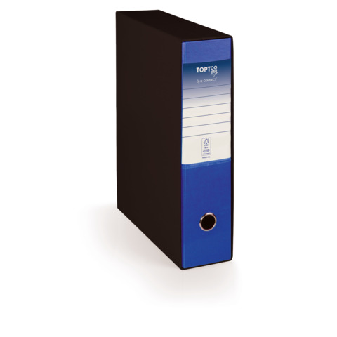 Registratore protocollo con custodia TOPToo Plus by Q-Connect dorso 8 cm – 28,5×35 cm – blu scuro – 0201043/P.BS