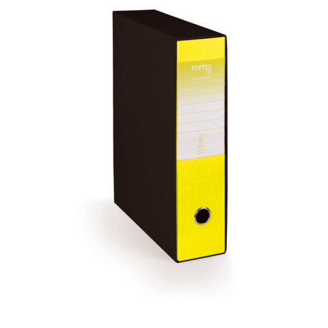 Registratore protocollo con custodia TOPToo Plus by Q-Connect dorso 8 cm – 28,5×35 cm – giallo – 0201043/P.GS