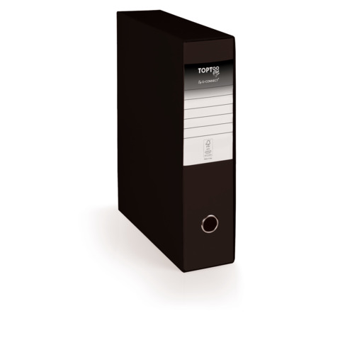 Registratore protocollo con custodia TOPToo Plus by Q-Connect dorso 8 cm – 28,5×35 cm – nero – 0201043/P.NE