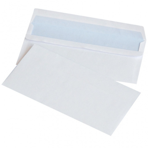 Buste autoadesive Office Products 75 g/m² bianco – 11×22 cm – senza finestra – conf. 1000 pz – 15203219-14