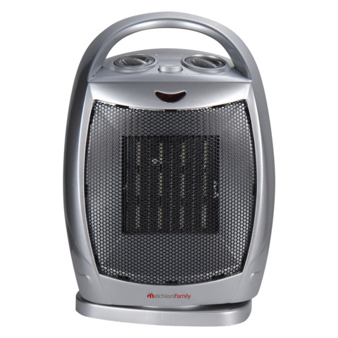 Termoventilatore ceramico silver con termostato integrato Melchioni Family Calido 1.500 W – 158640045