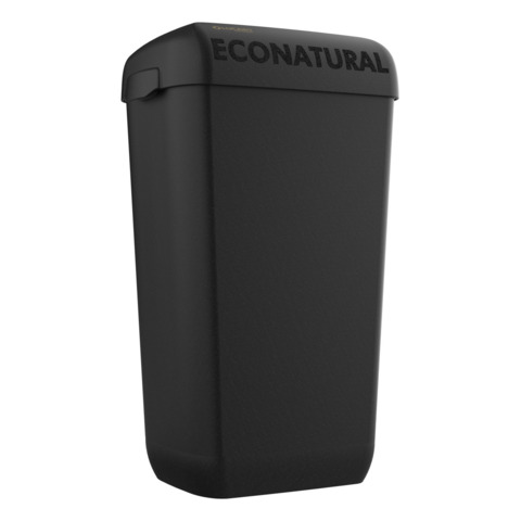 Cestino porta rifiuti 23 L Lucart Professional Econatural Flow 55,8×34,5×23 cm nero – 892512