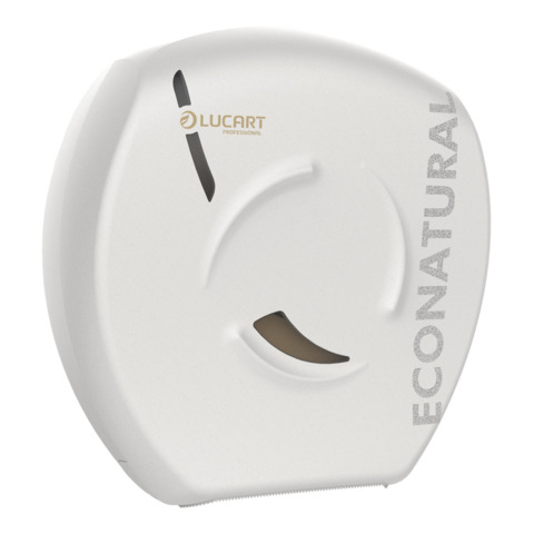 Dispenser per carta igienica maxi jumbo Lucart Professional Econatural Flow 35,7x35x14,2 cm bianco – 892518