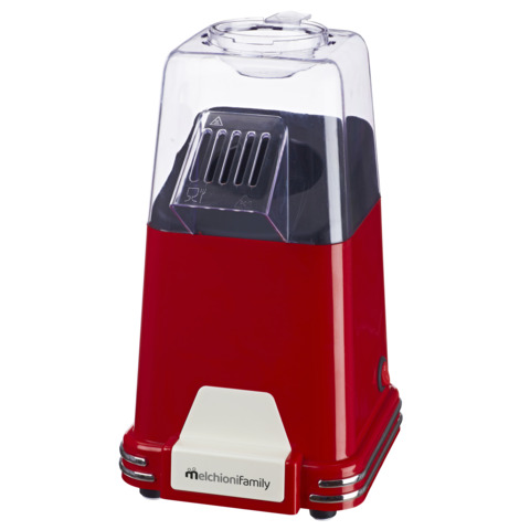 Macchina per popcorn con riscaldamento ad aria Melchioni Family Mrs. Poppy 1.100 W – 118370001