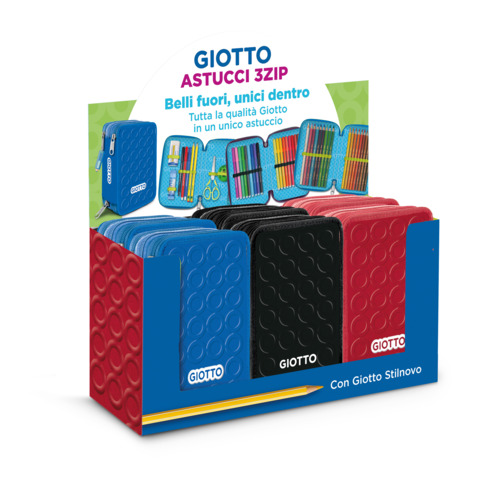 Espositore 6 astucci a 3 zip Giotto Stilnovo Lovers assortiti – F988300