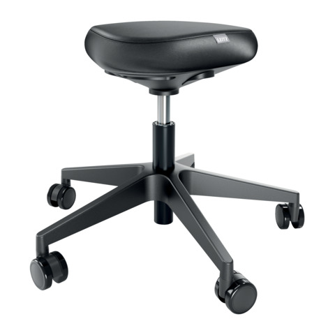 Sgabello Active Leitz Ergo con rotelle e sedile comfort nero – 65780095
