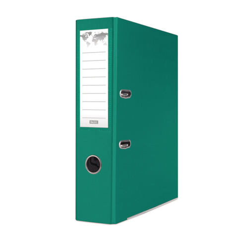 Registratore a leva senza custodia Binder BASIC-S in PP A4 – dorso 8 cm – verde – 21024221-02