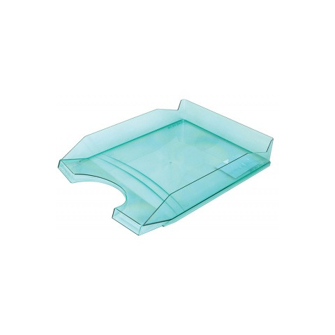 Vaschetta portacorrispondenza da scrivania Office Products in PP A4 – trasparente verde – 18016011-02