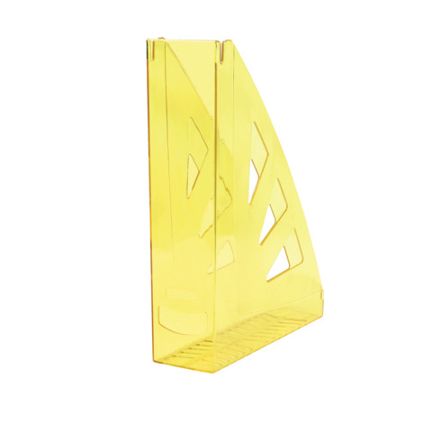 Portariviste in plastica rigida Office Products A4 – trasparente giallo 21215511-06