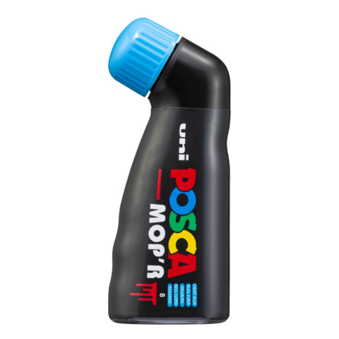 Marcatore a tempera Uni Posca Mop’r punta 3-19 mm azzurro M PCM22 AZ