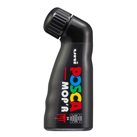 Marcatore a tempera Uni Posca Mop’r punta 3-19 mm nero M PCM22 N