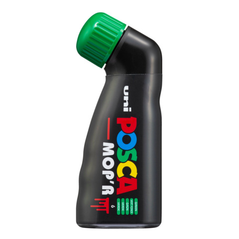 Marcatore a tempera Uni Posca Mop’r punta 3-19 mm verde M PCM22 V